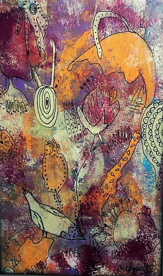 MIXED MEDIA ON PAPER