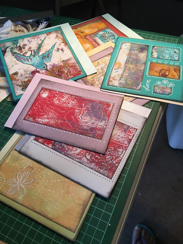 GELLI PRINT CARDS