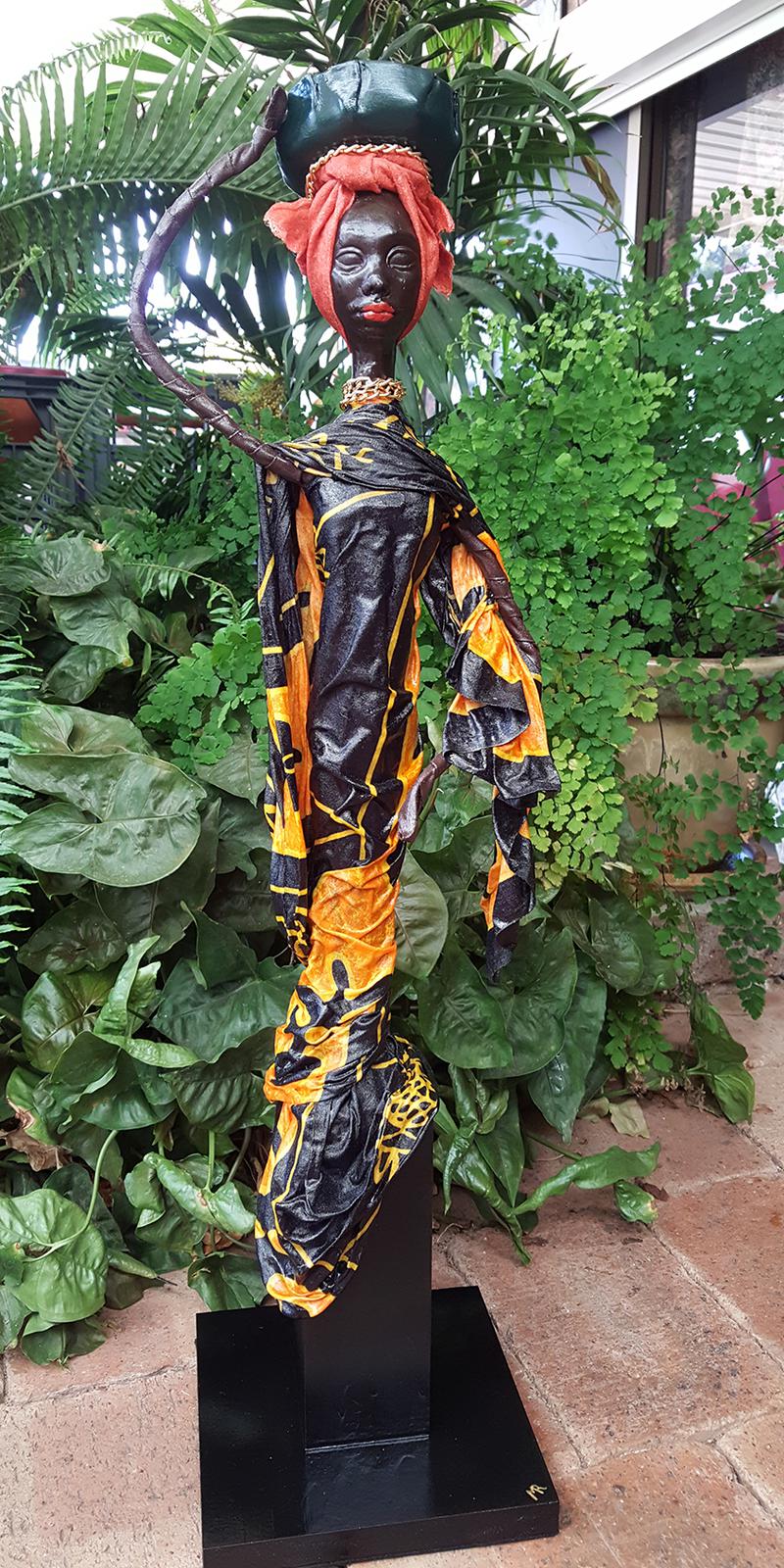 Makosa - African doll fabric sculpture