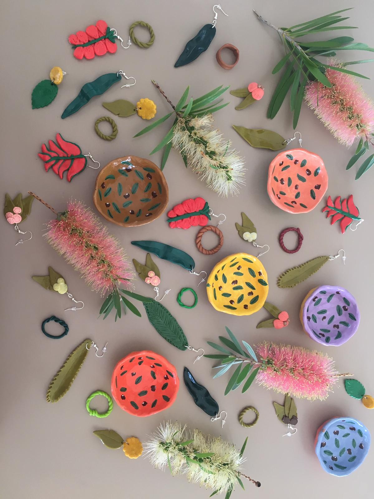 flat lay of jewellery