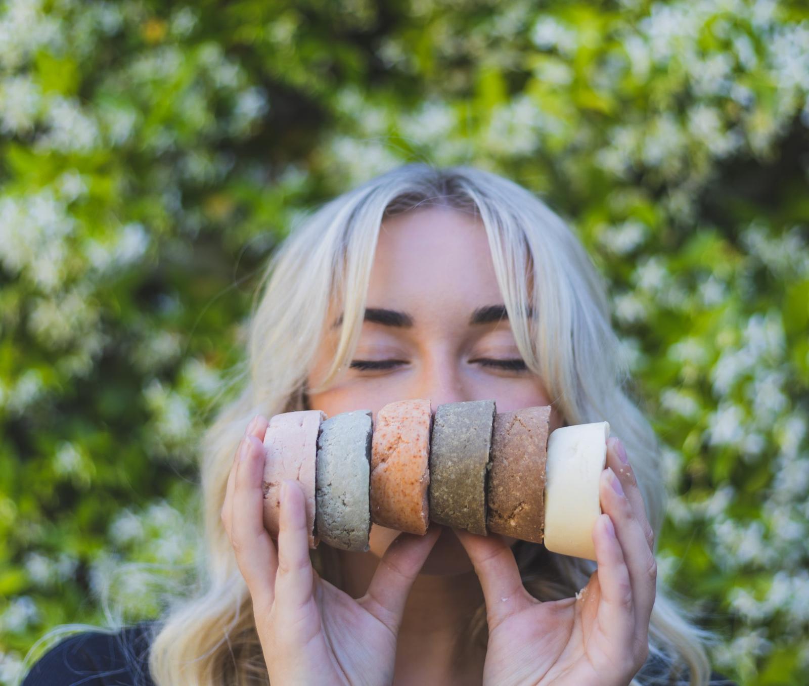 Our beautiful Shampoo Bar Range + Proteins + DL Panthenol + natural goodness