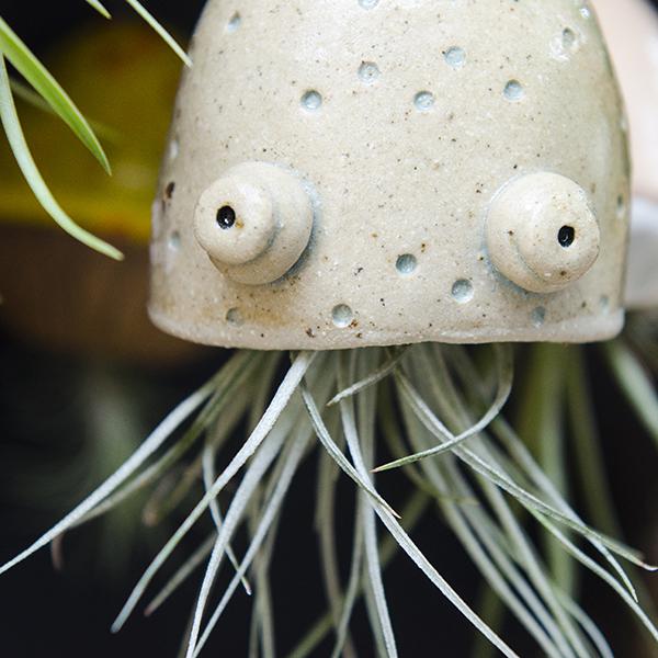Ceramic Pottery Jellyfish Air Plant