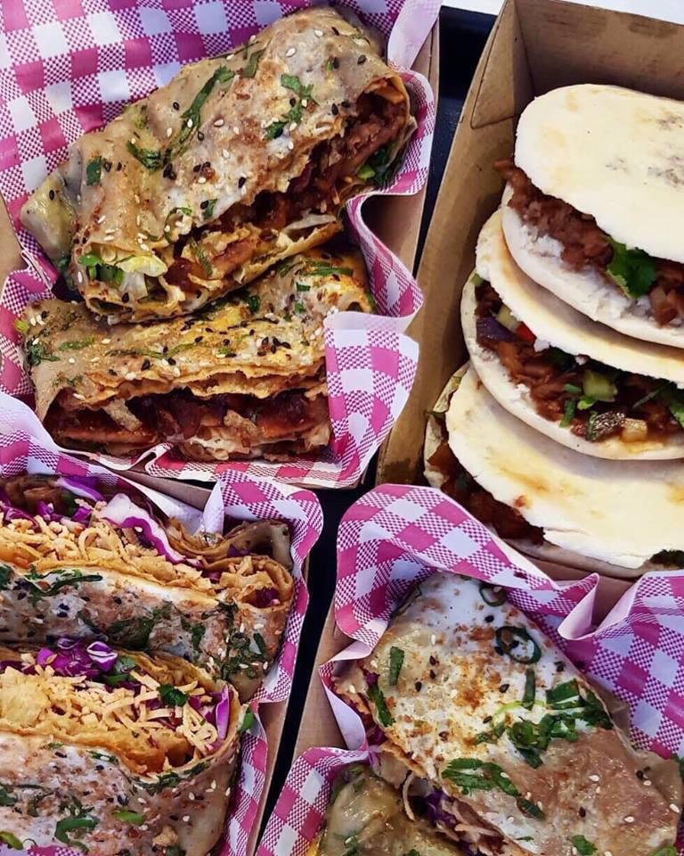Selection of northern Chinese crepes