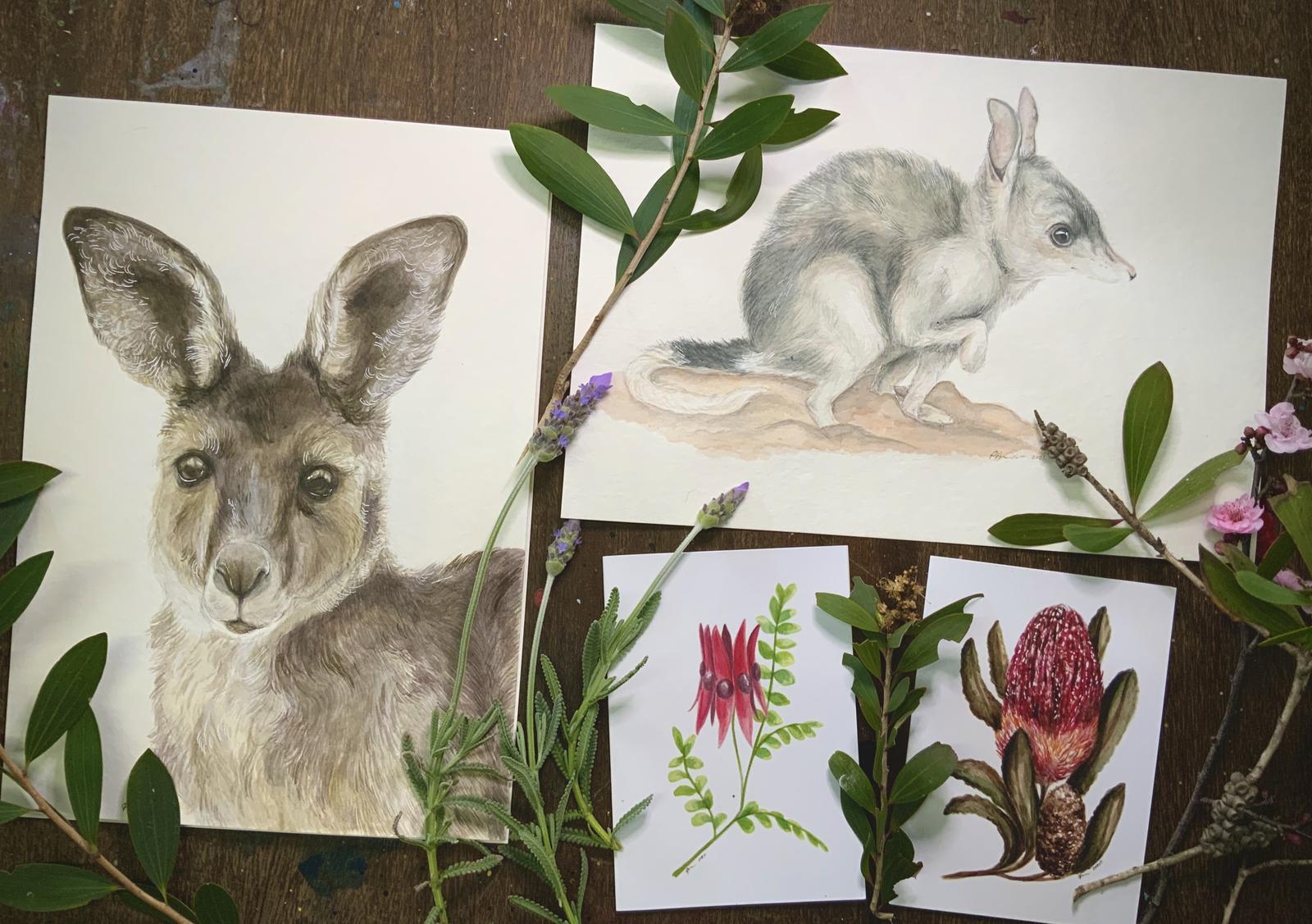 Original Ink Artworks and Cards
