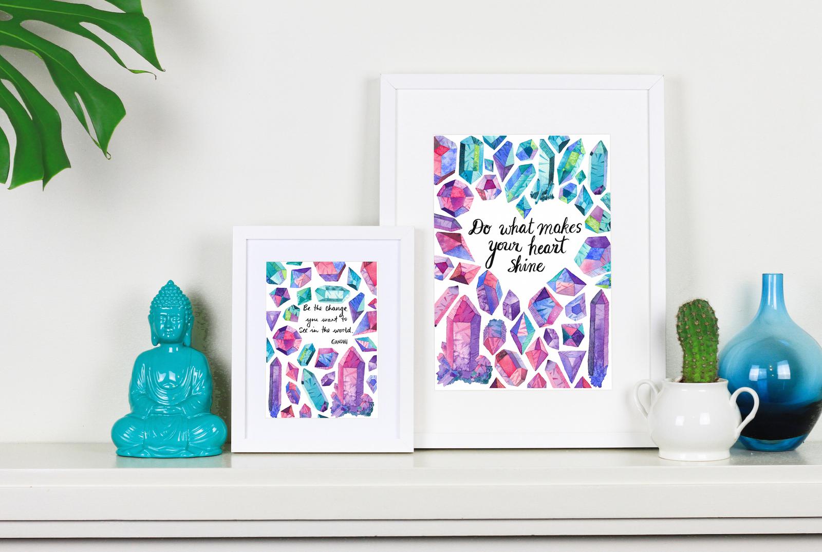New crystal inspiration prints