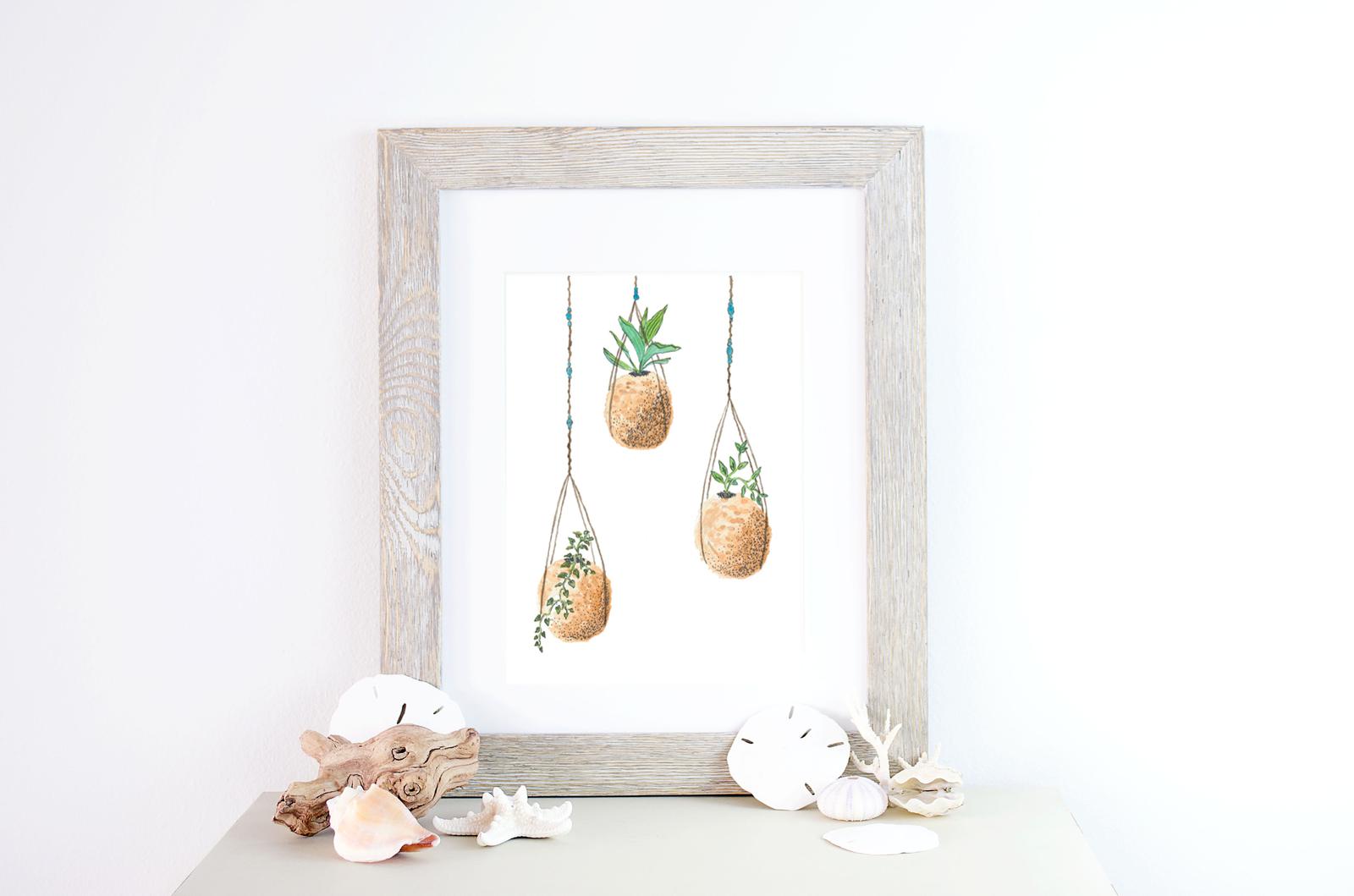 Kokedama print
