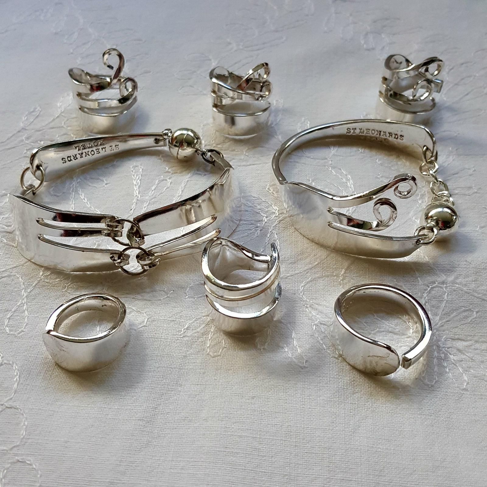 A bracelet and ring collection