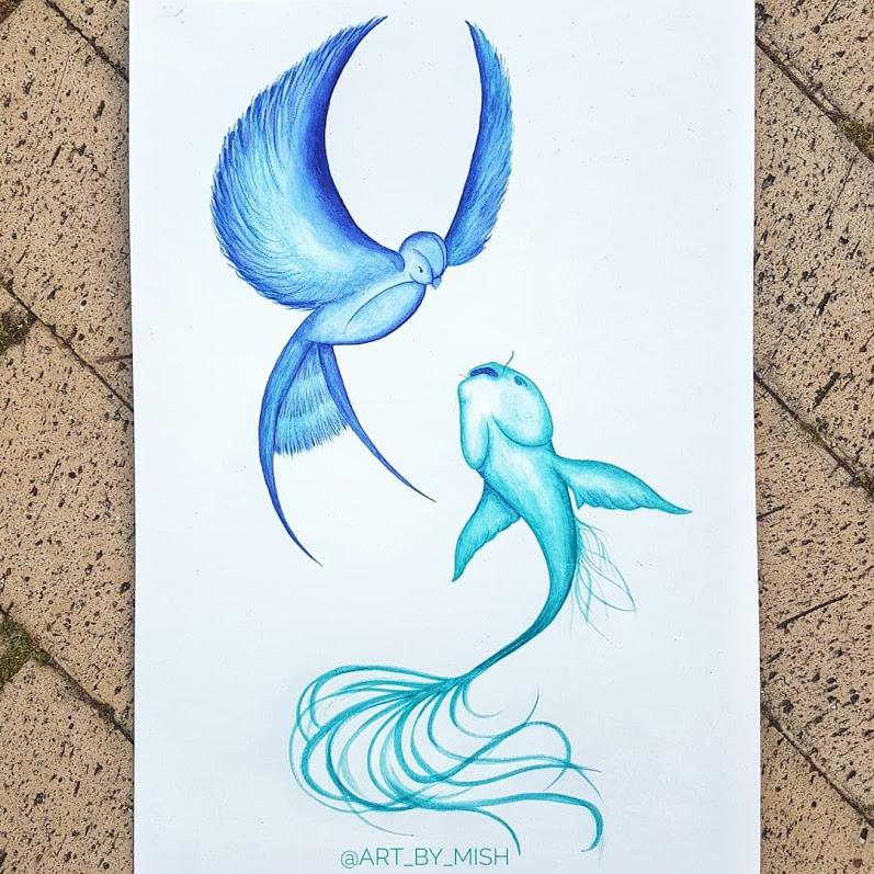 Swallow vs Koi