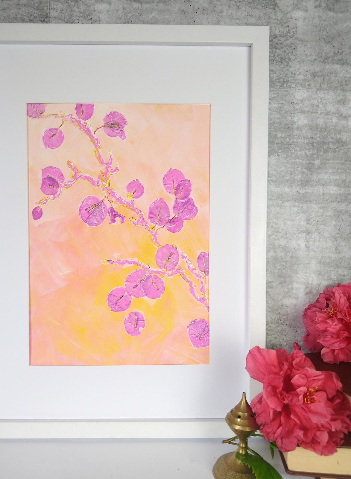 Bougainvillea Sunset art print