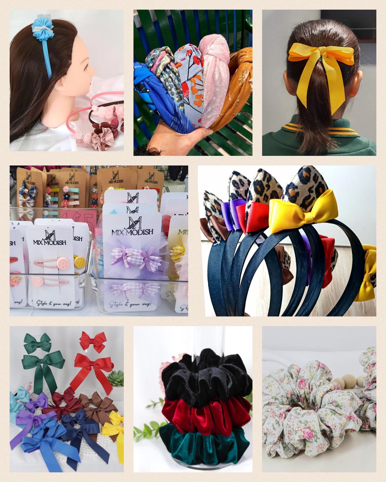 Handcrafted headbands available in wide variety of colours and sizes.