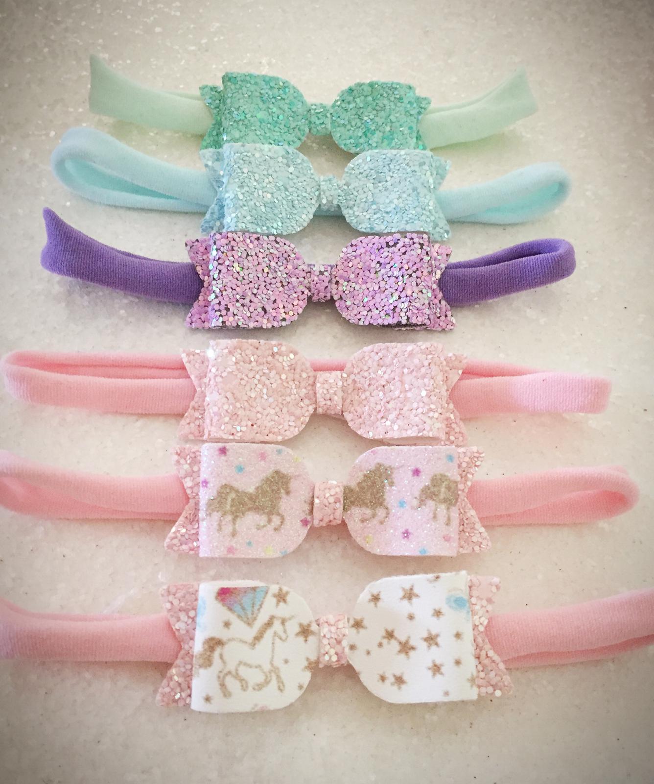 Mini bow headbands