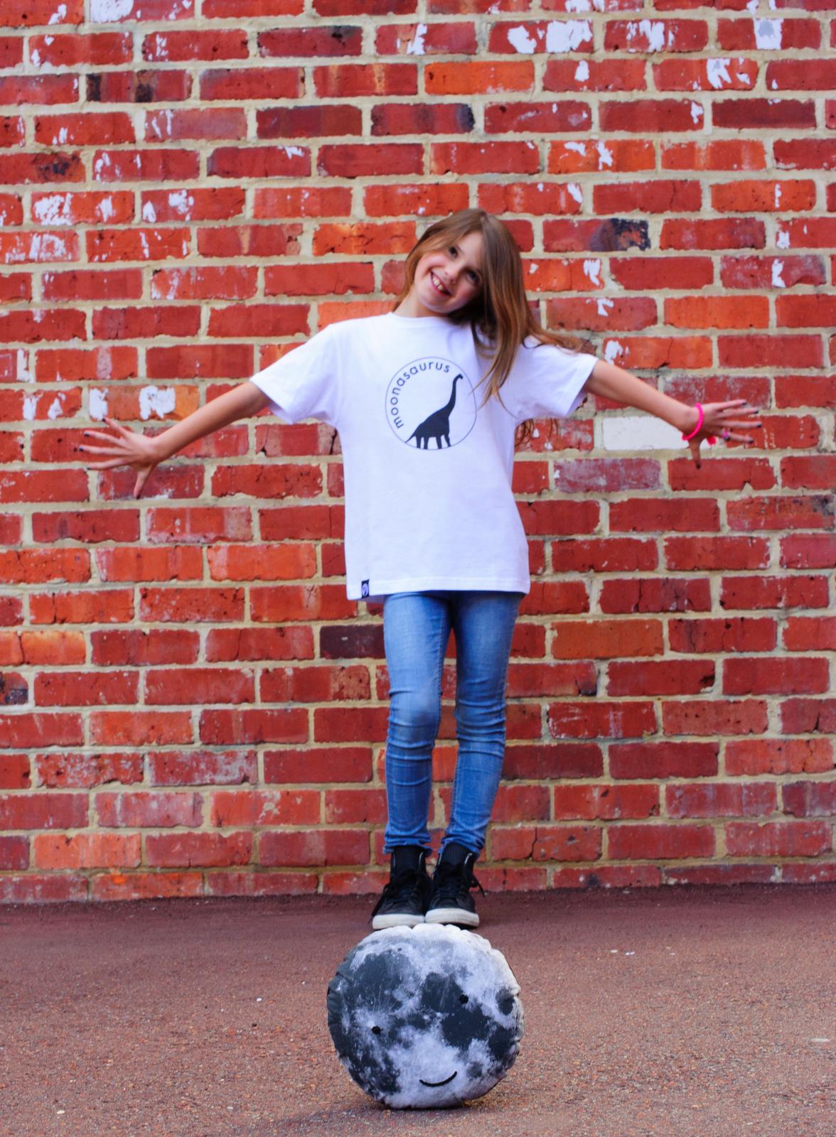 Moonasaurus Tee and Moonface