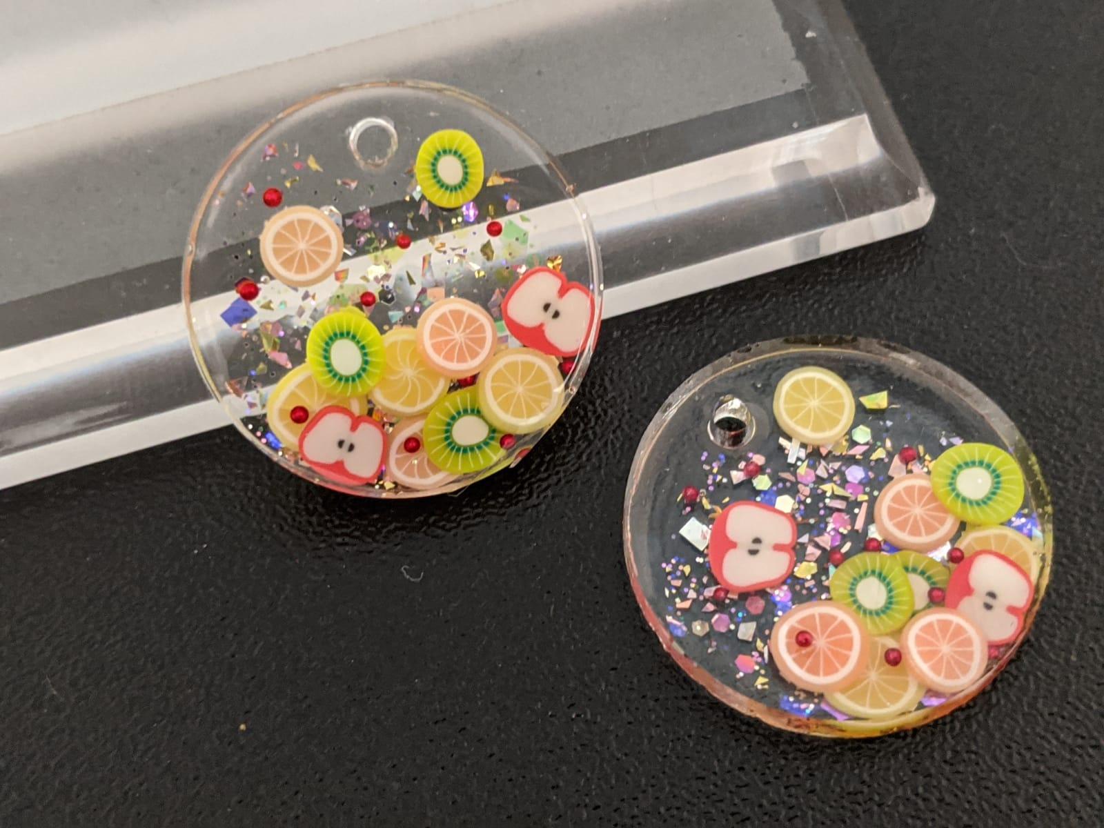 Fruit dangle earrings