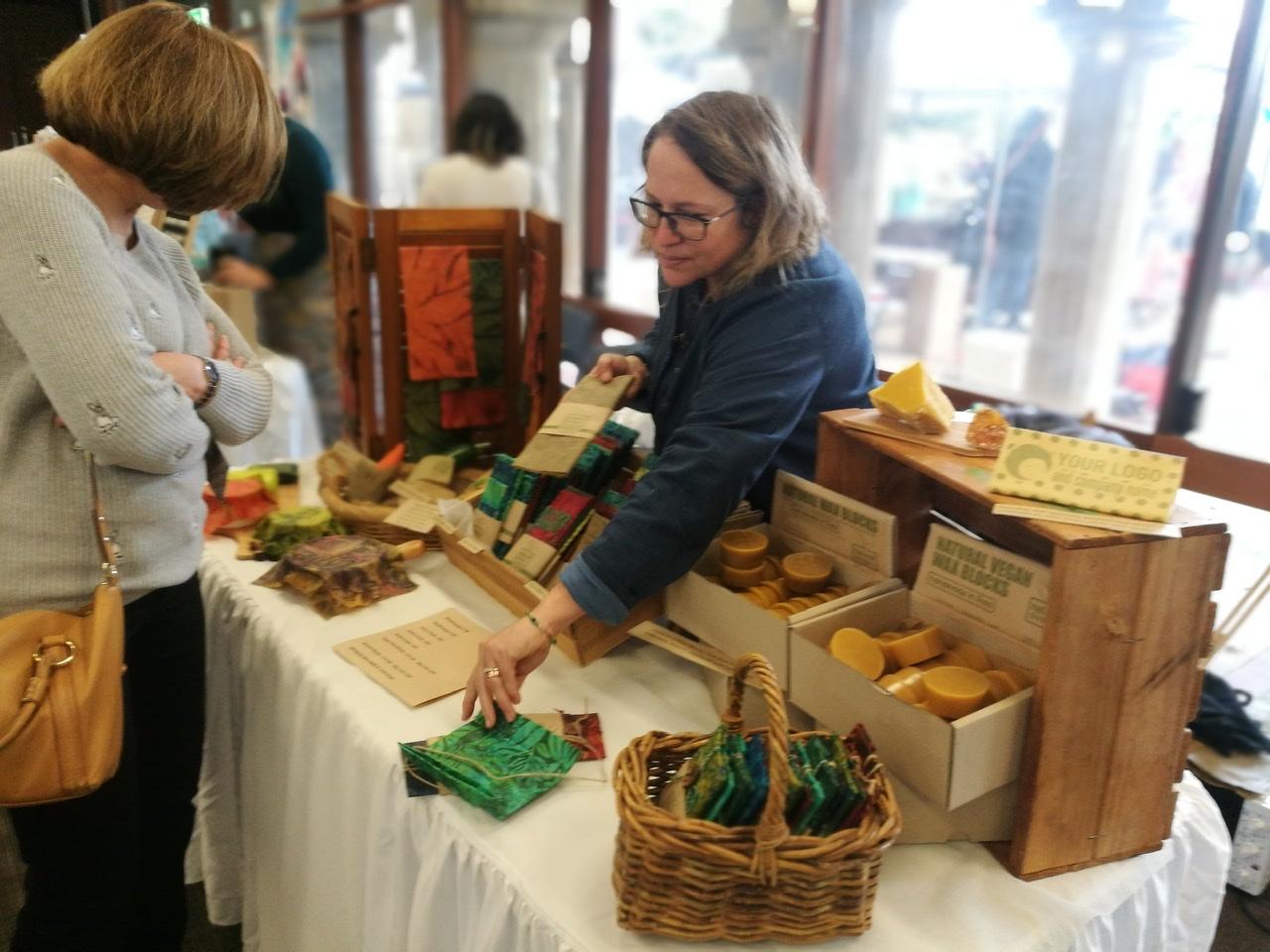 “Catherine the creator” on a stall