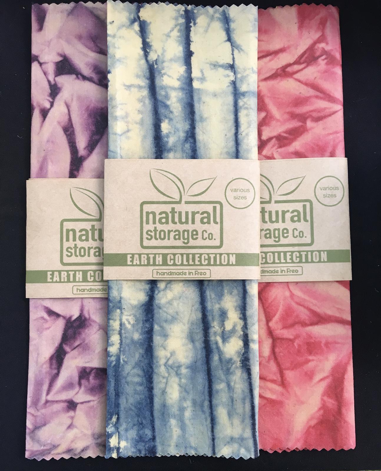 Locally eco dyed Wax wraps