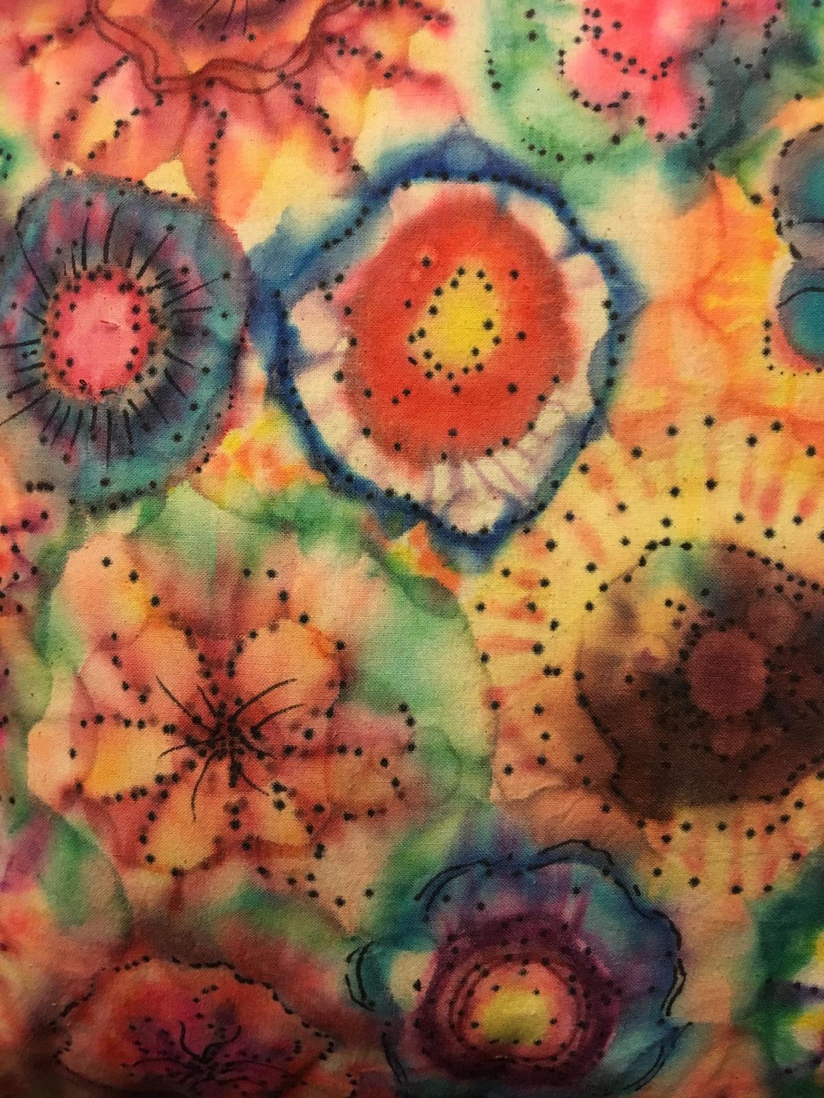 New hand dyed fabric