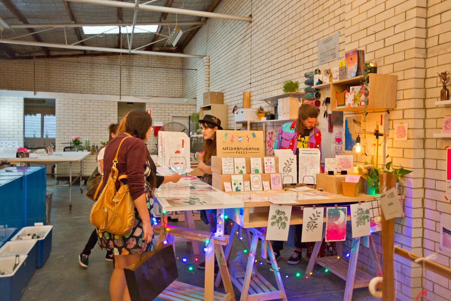 NBHD Press at Cowle Street Co-op Night Market