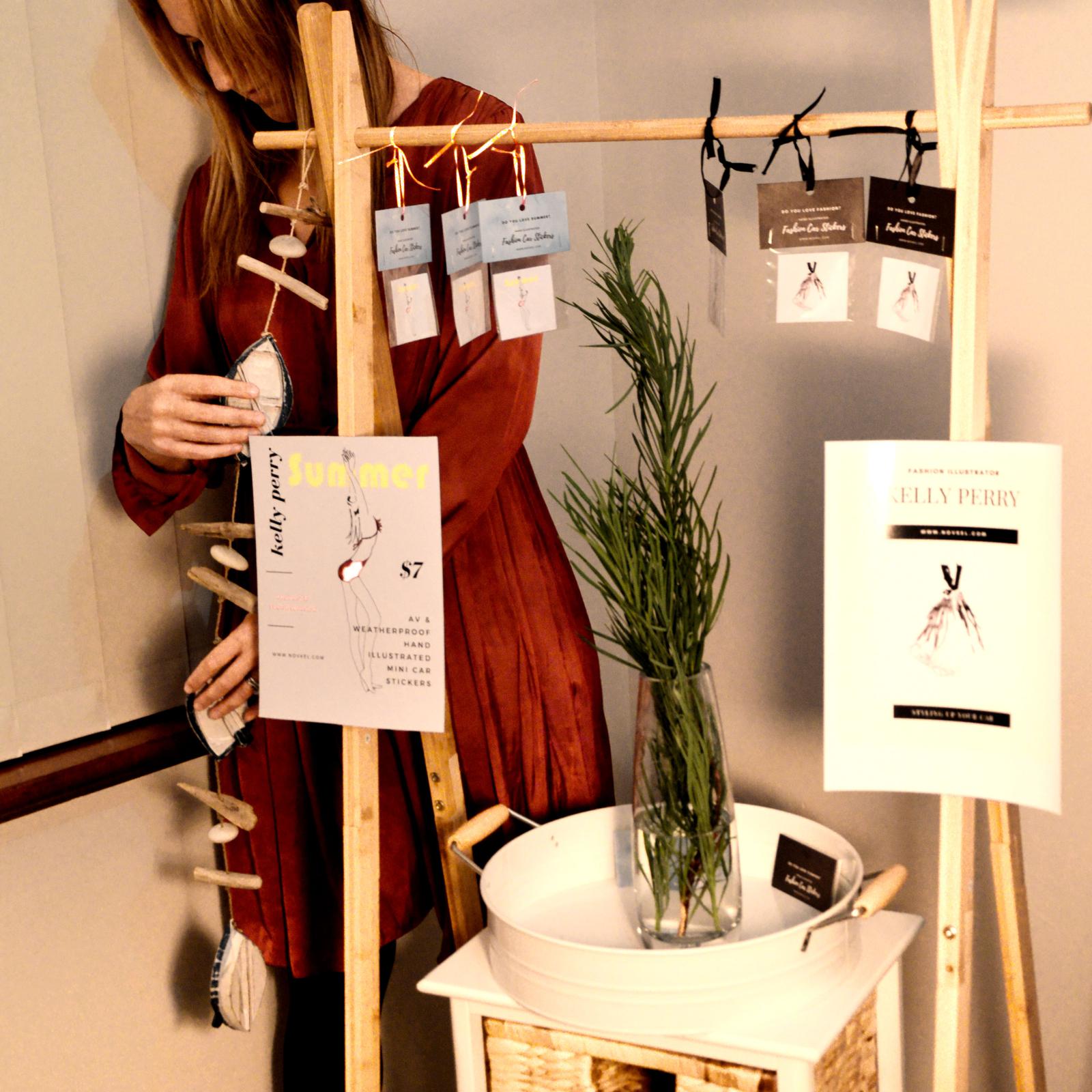 Testing setting up stall design for the Perth Makers Market