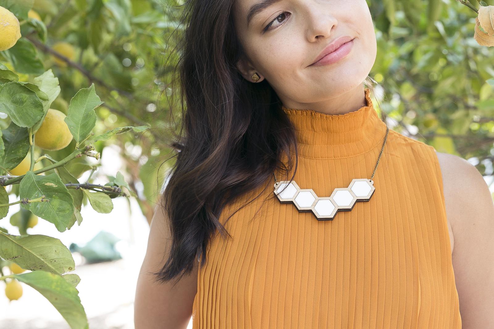 Honeycomb necklace