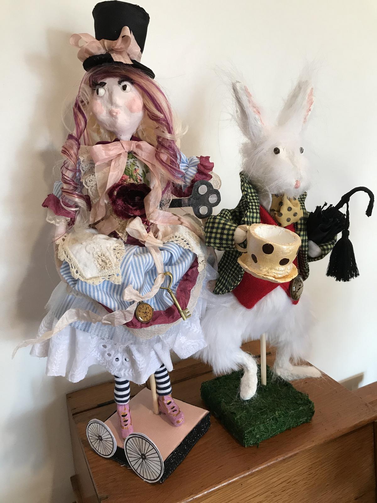Steampunk Alice with White Rabbit