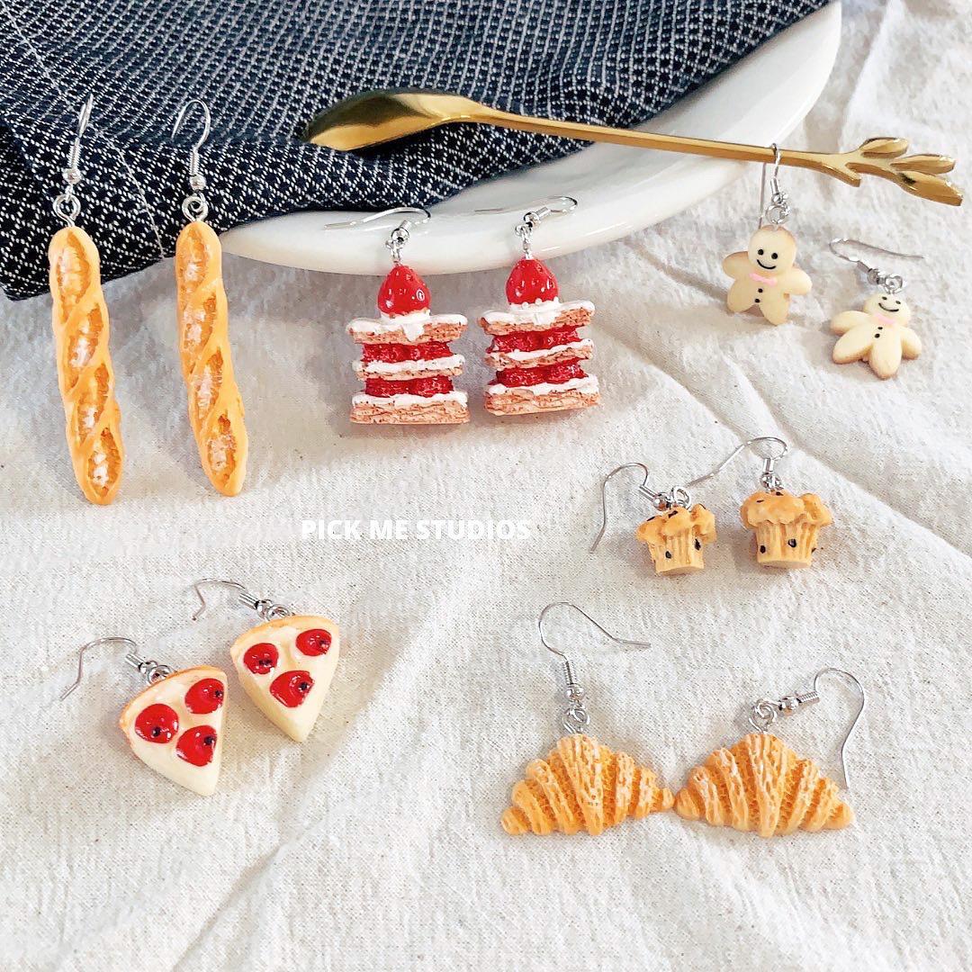 Handmade Resin Food Dessert Earring