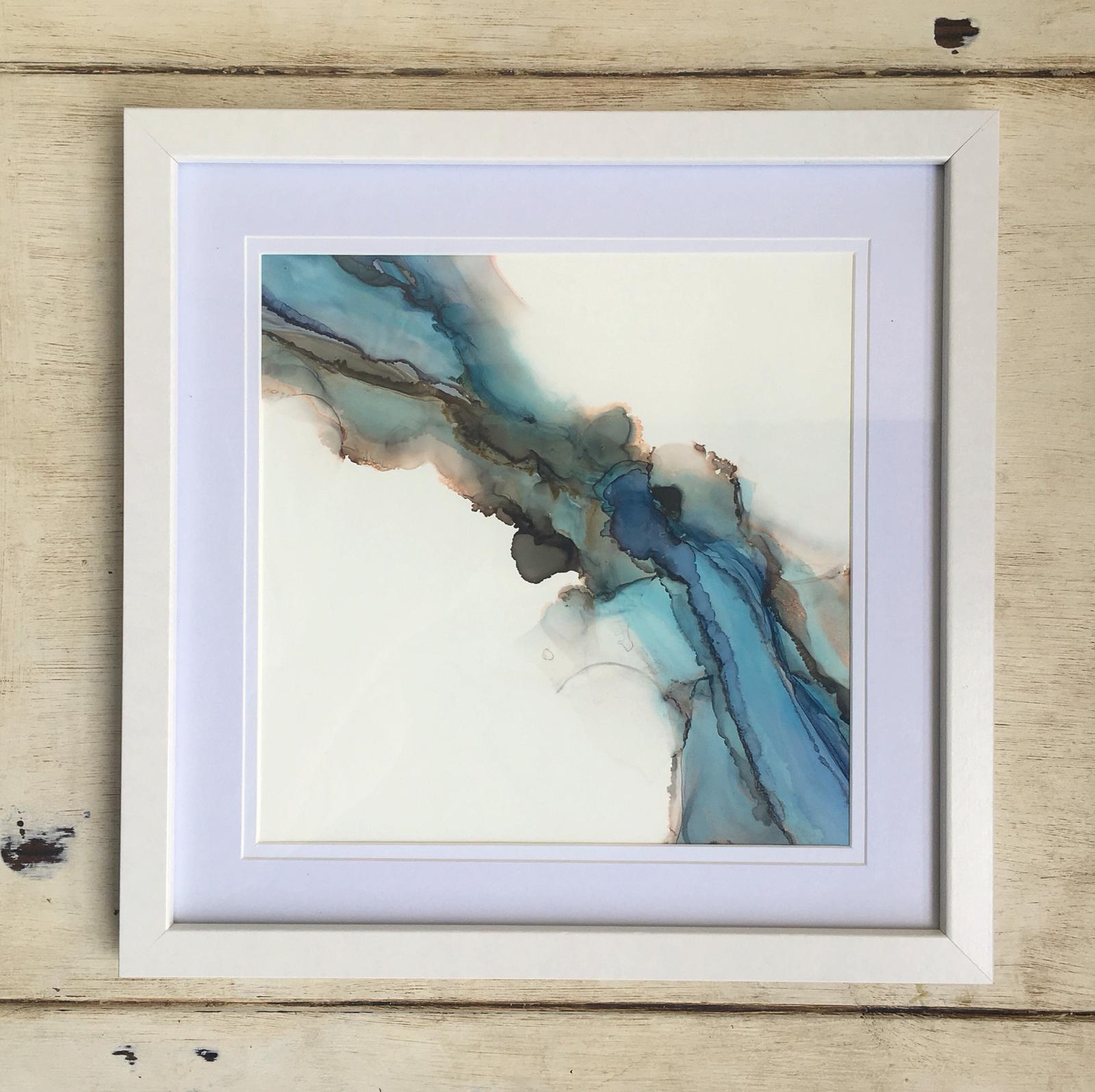 Framed Original - Alcohol Ink