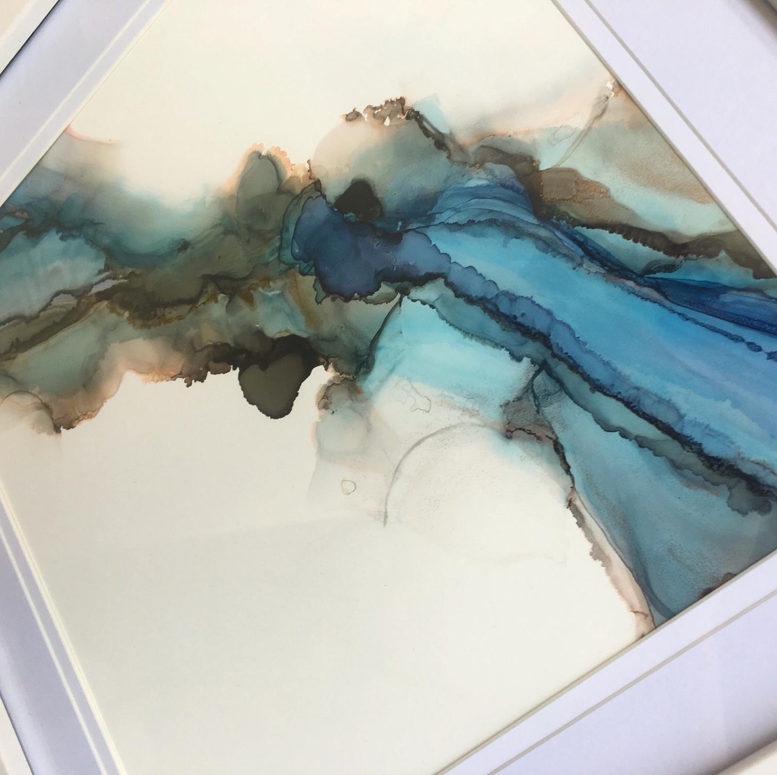 Framed Original - Alcohol Ink