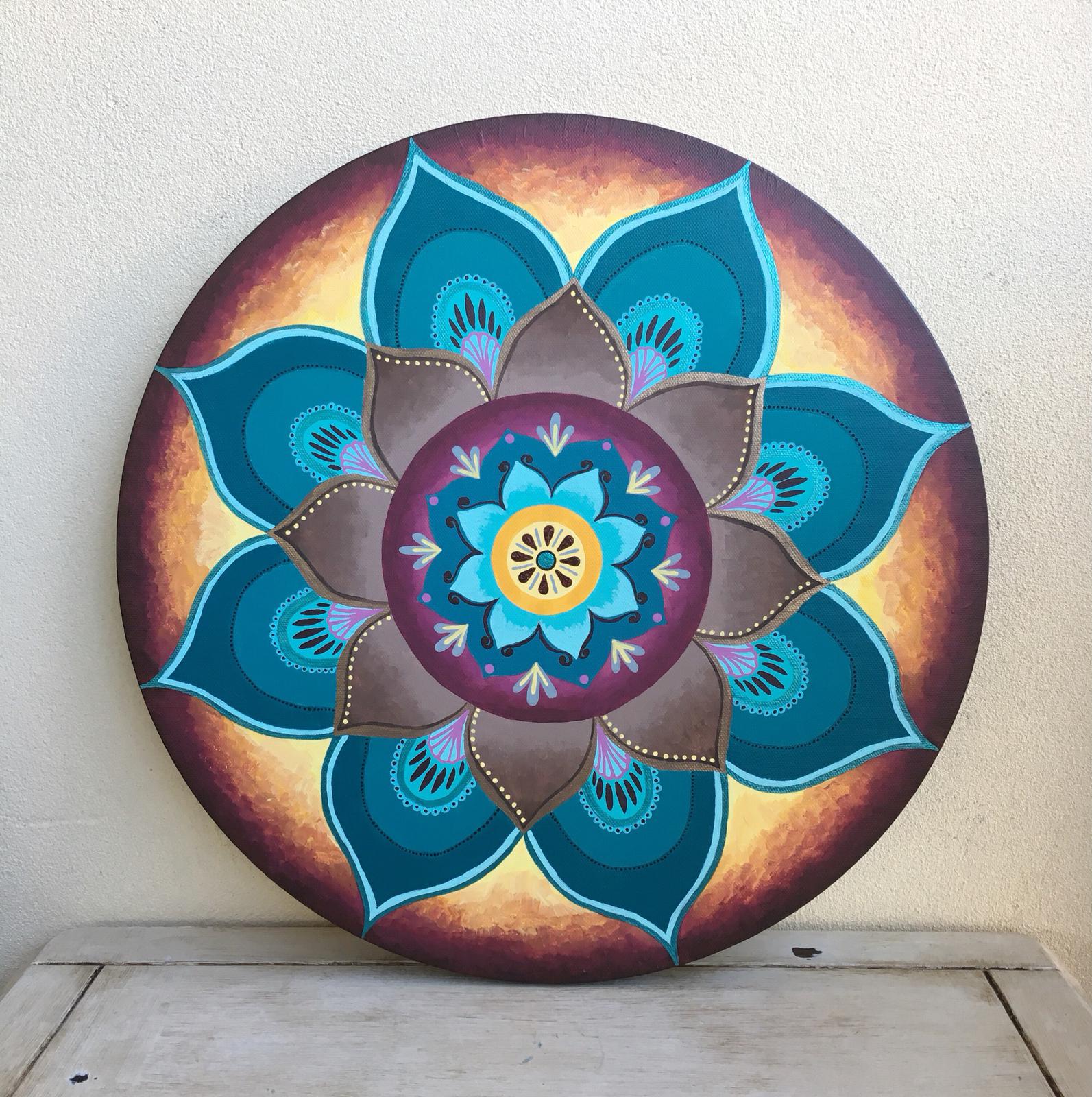 Acrylic on Canvas - 40.5cm diameter