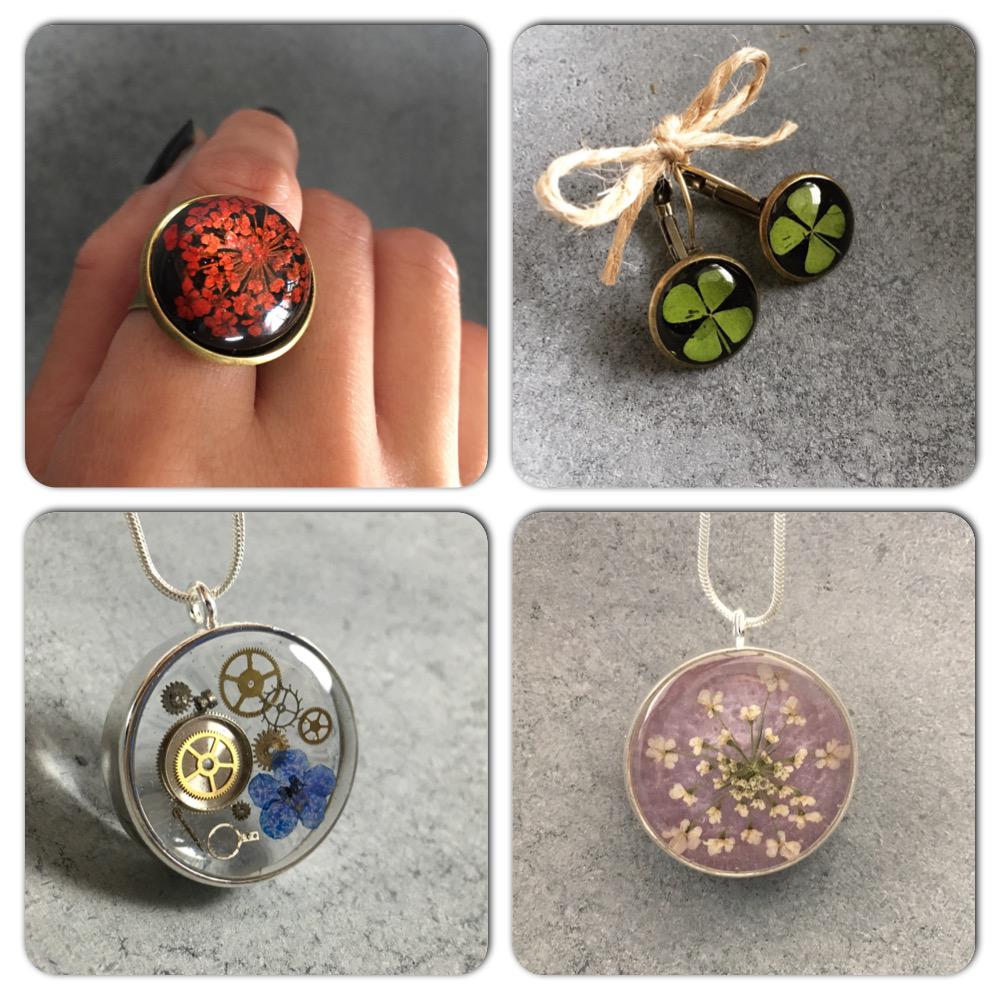 Resin Flower Jewelry
