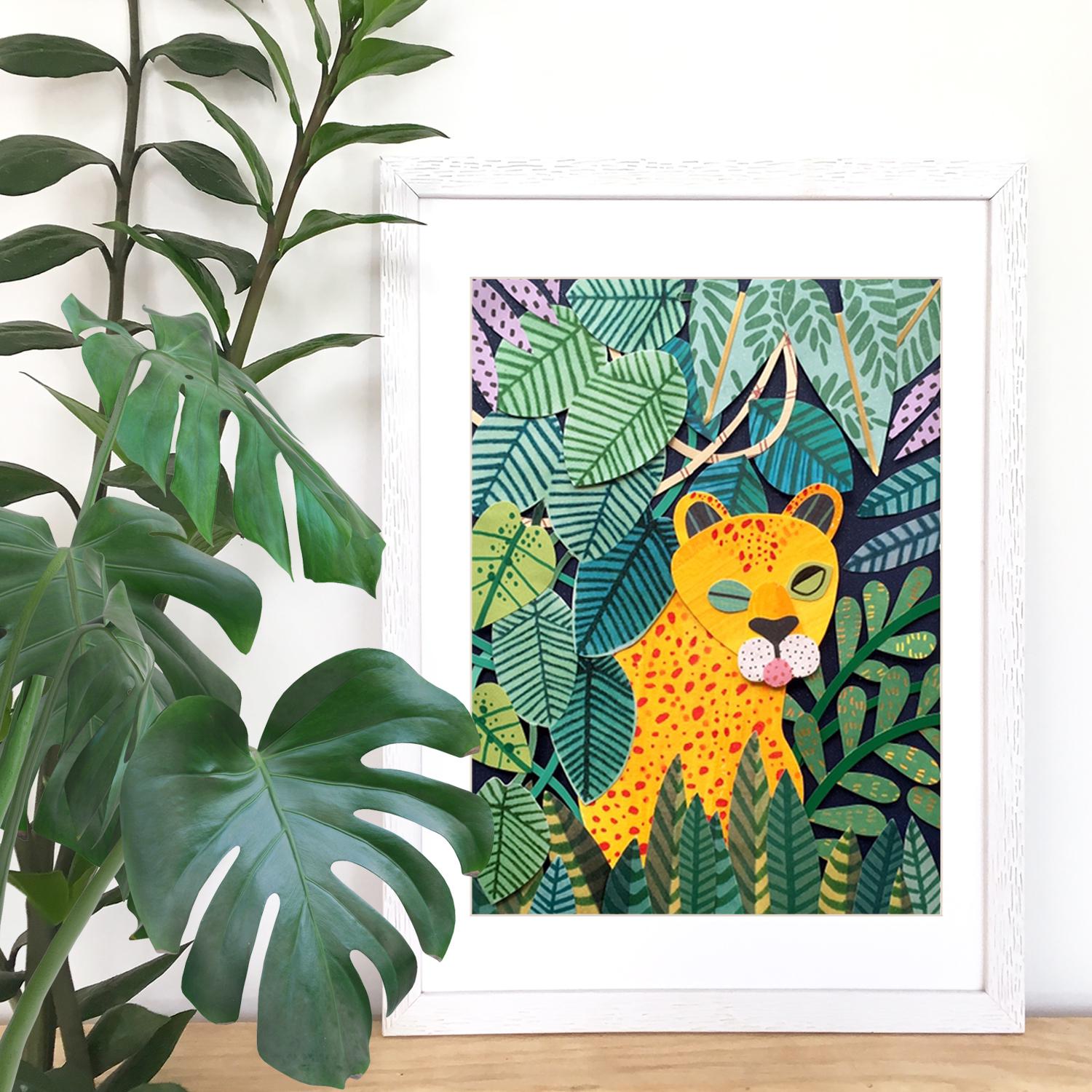 Jungle Cat Framed Artprint