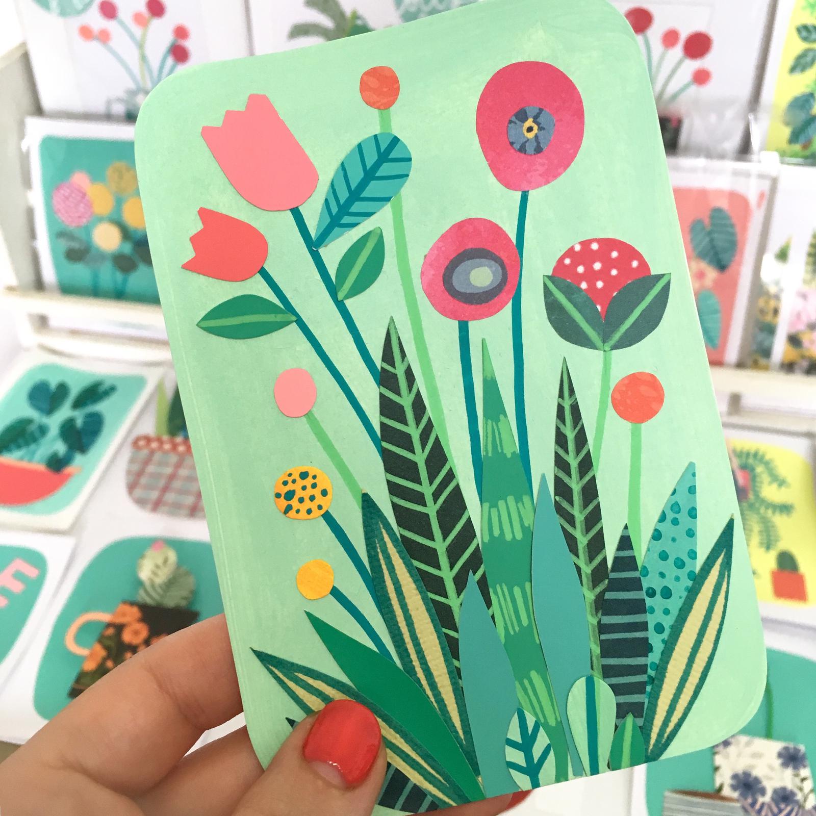 Wildflower Paper Collage