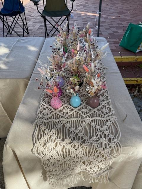 Table display - vases