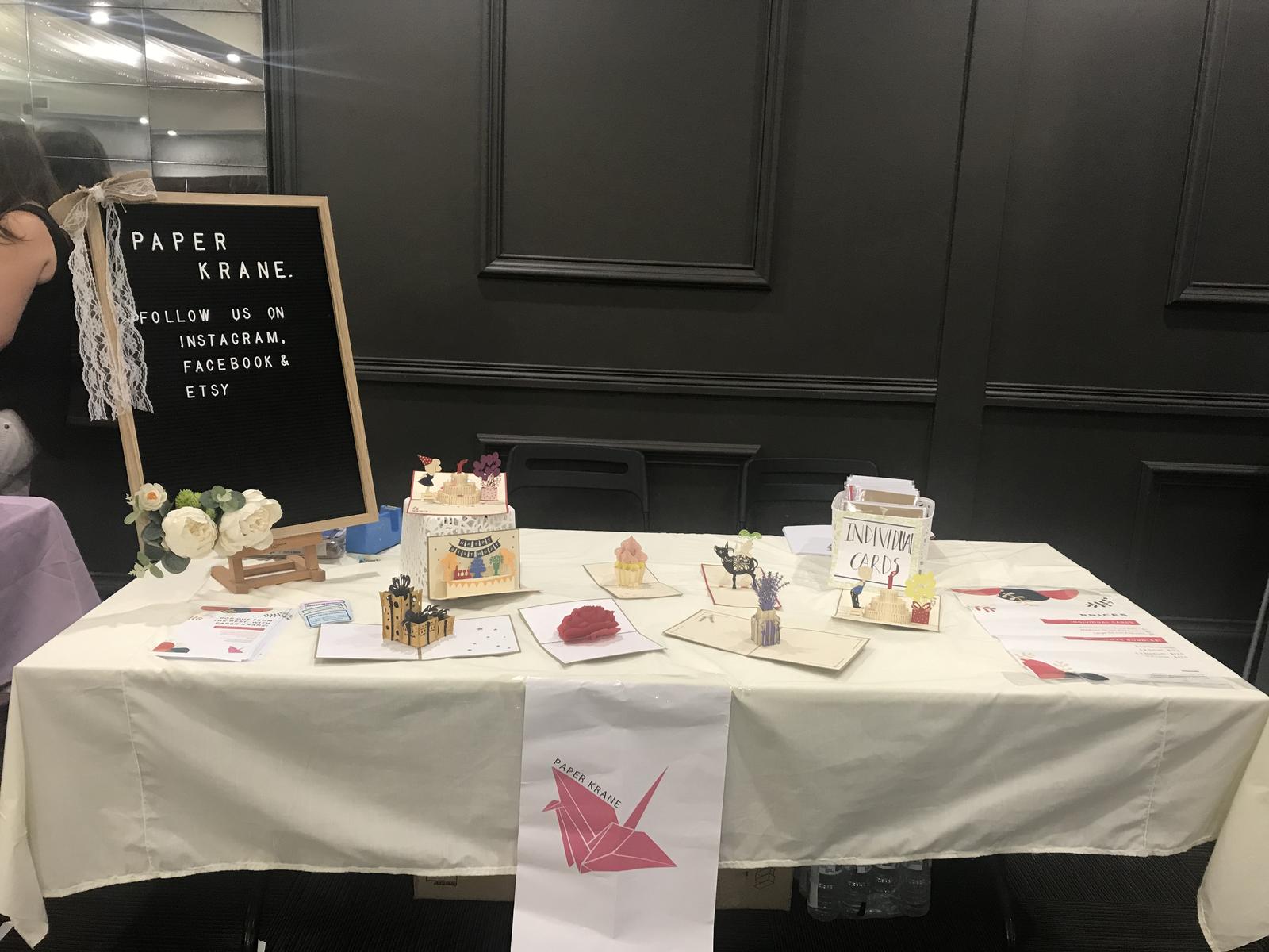 Paper Krane Stationery's First Market Stall