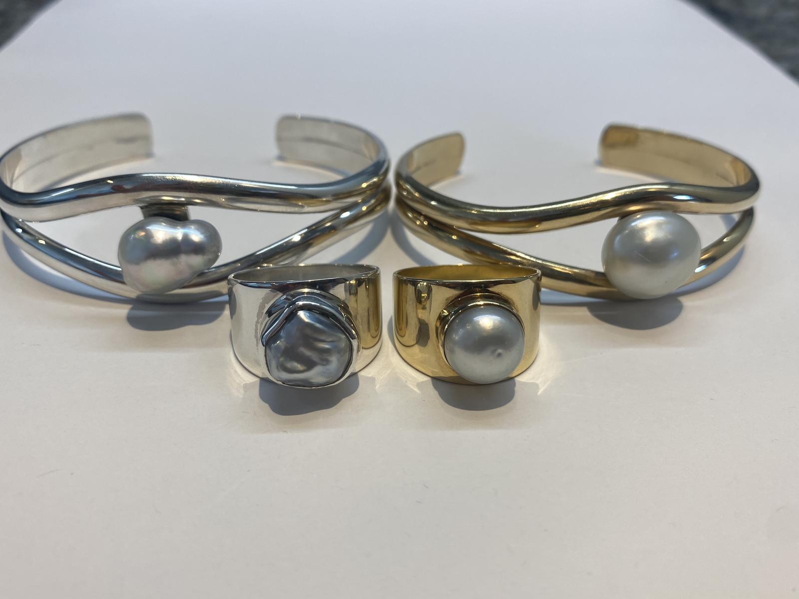 Handmade Keshi Bangles and Rings