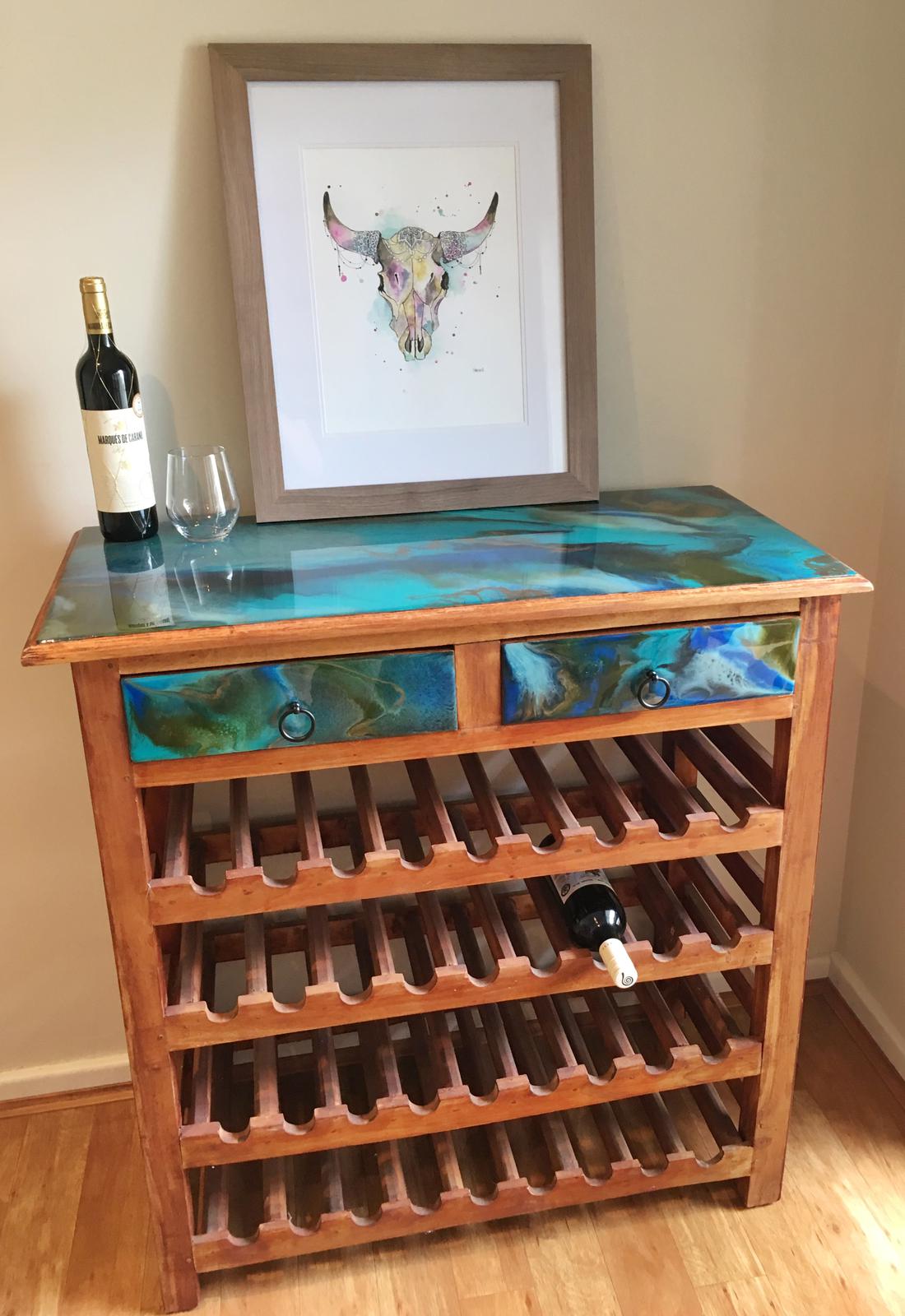 Resin Art Large Wine Rack