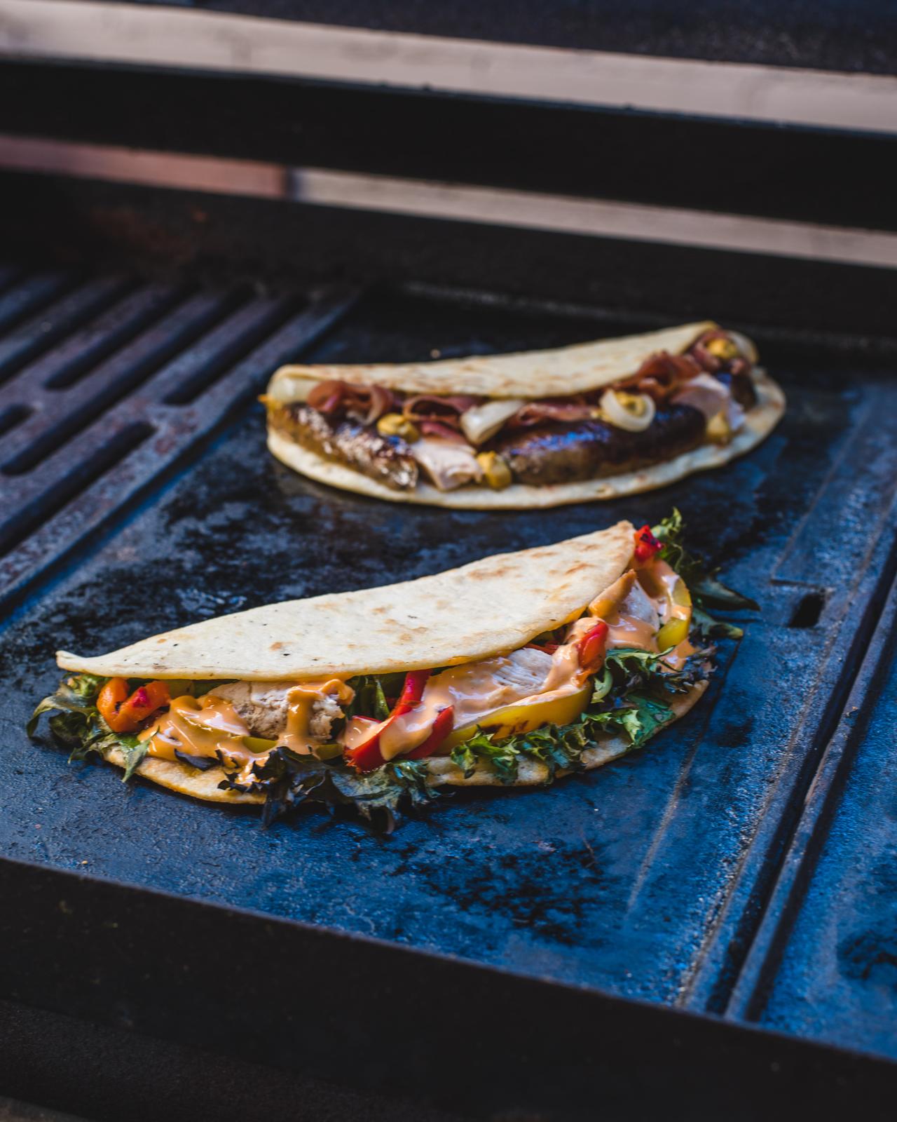 PIADINA on the grill
