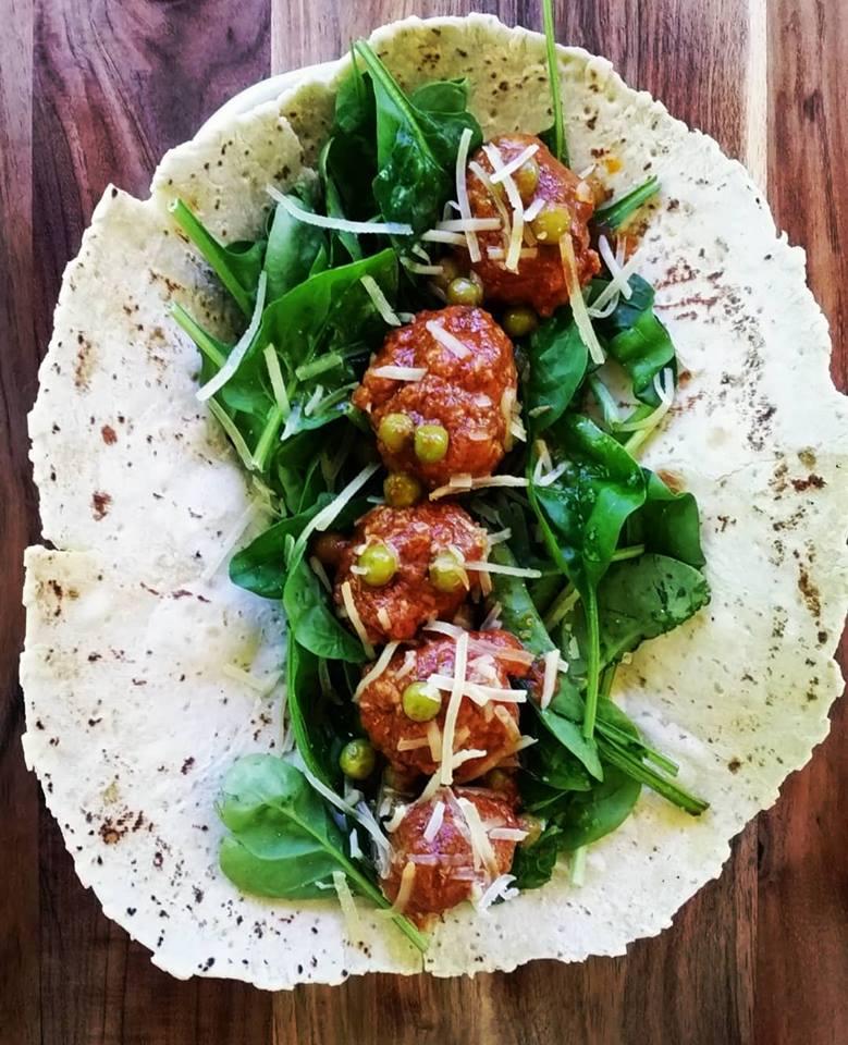 Piadina Meatballs