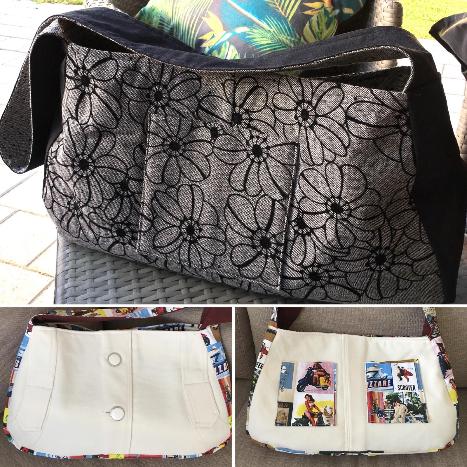 Vintage style DBags - upcycled textiles and cotton