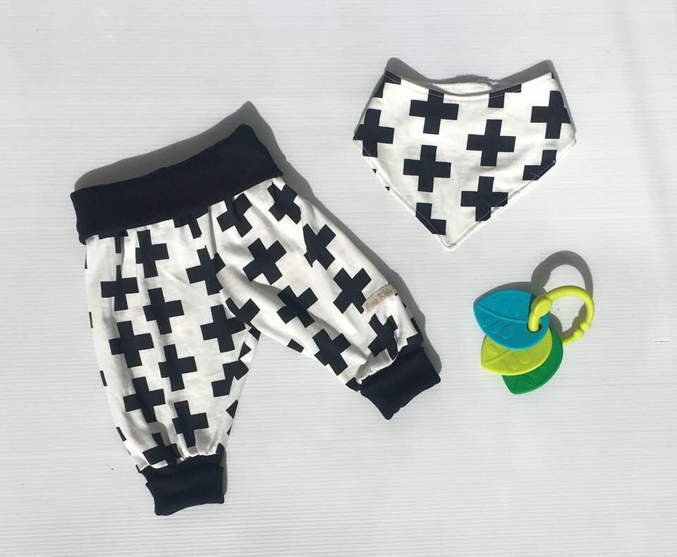 Drop Crotch Pants and Bib Set