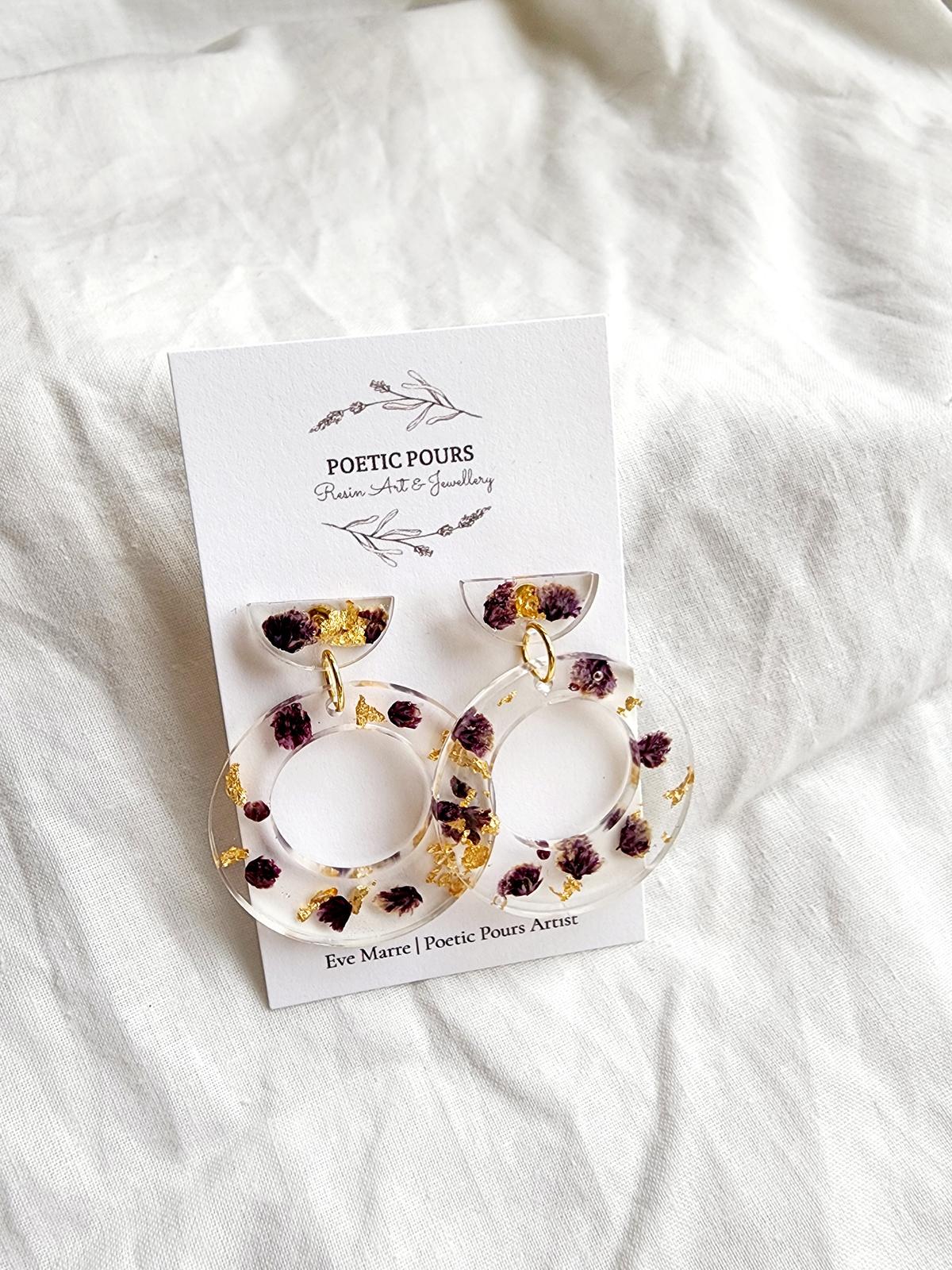 Floral earrings