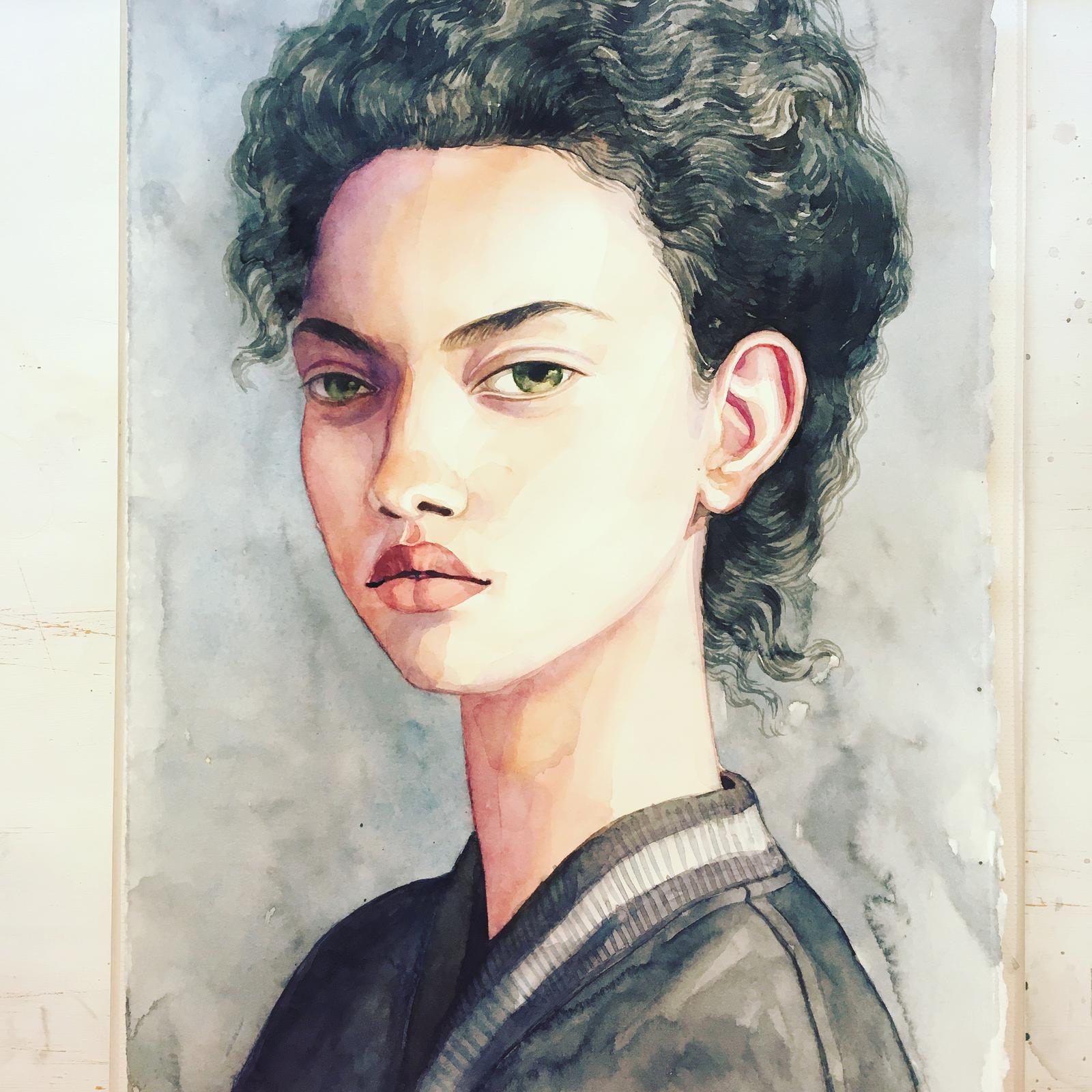 Sample of a portrait (watercolor)