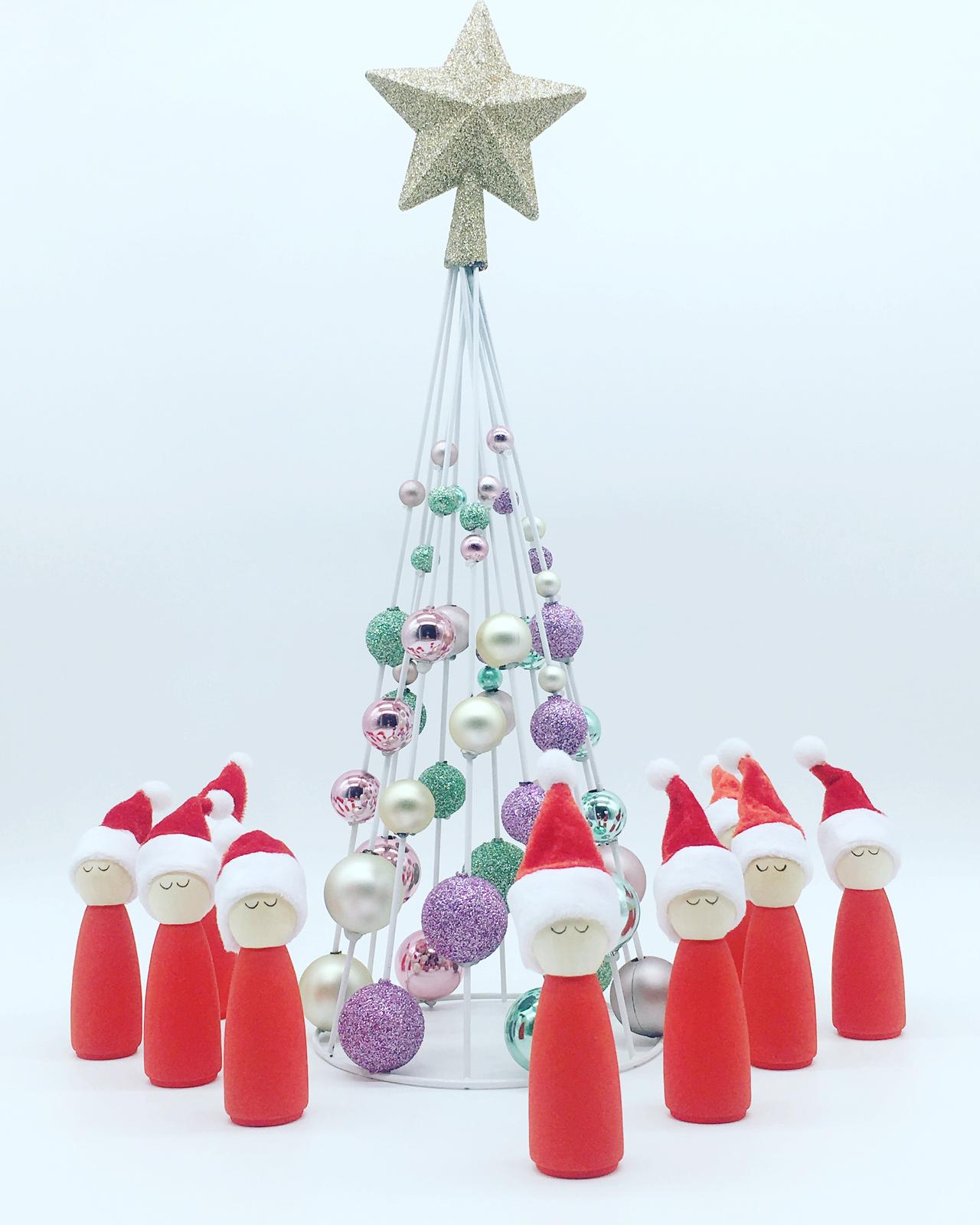 Christmas peg dolls