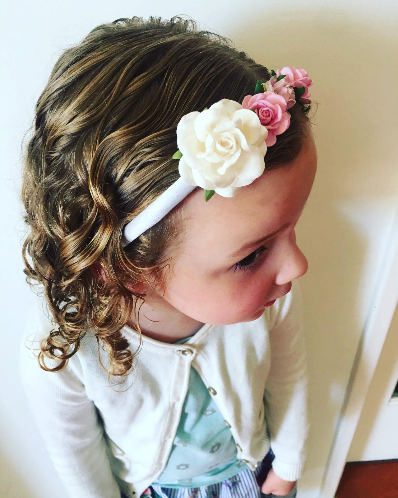 Sweet paper flower headband