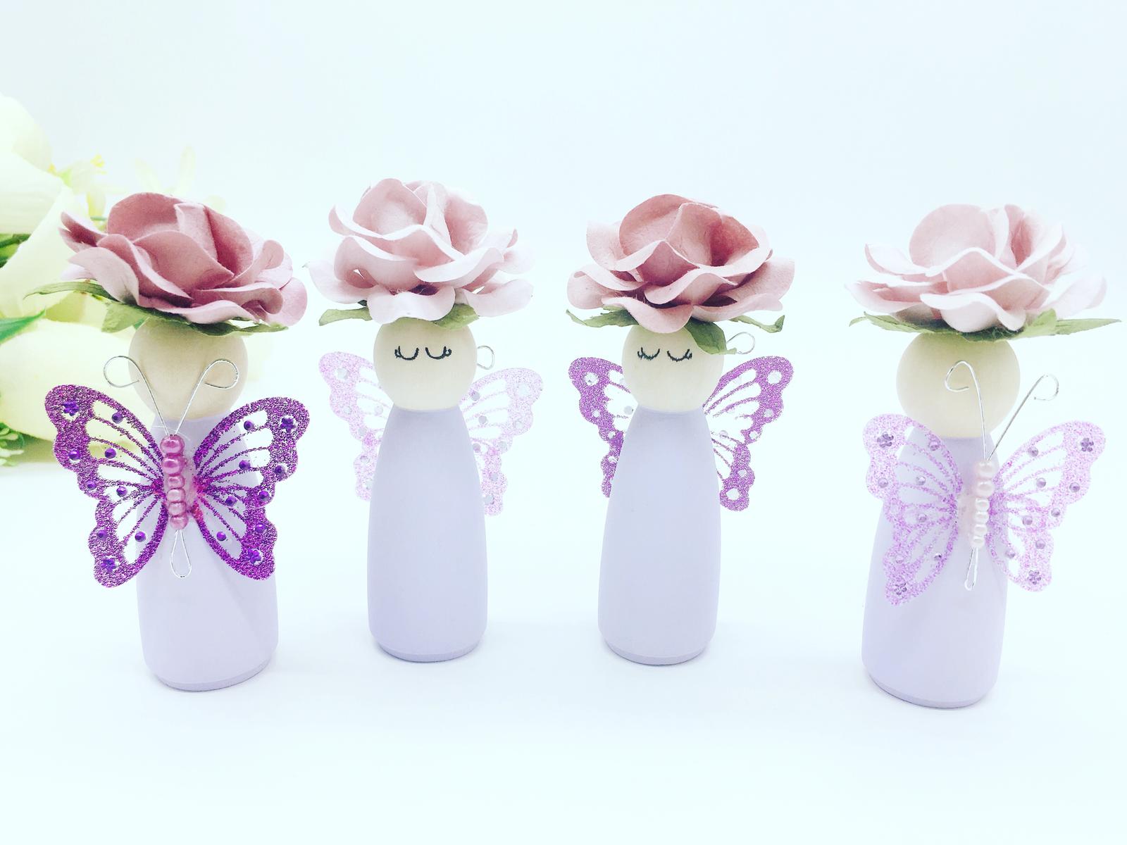Sweet Lilac Peg Dolls