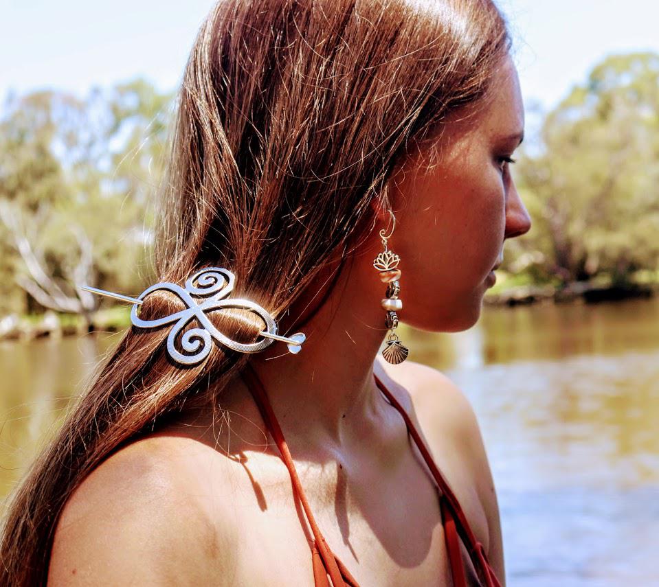 Shell & Lotus Earrings