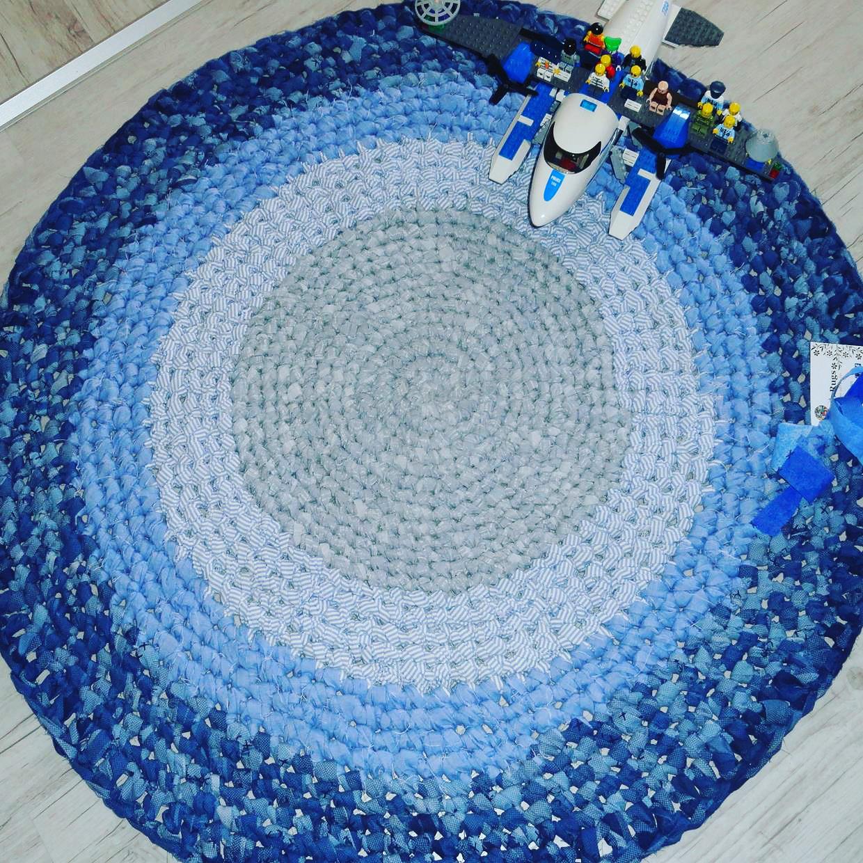 Blue baby rug