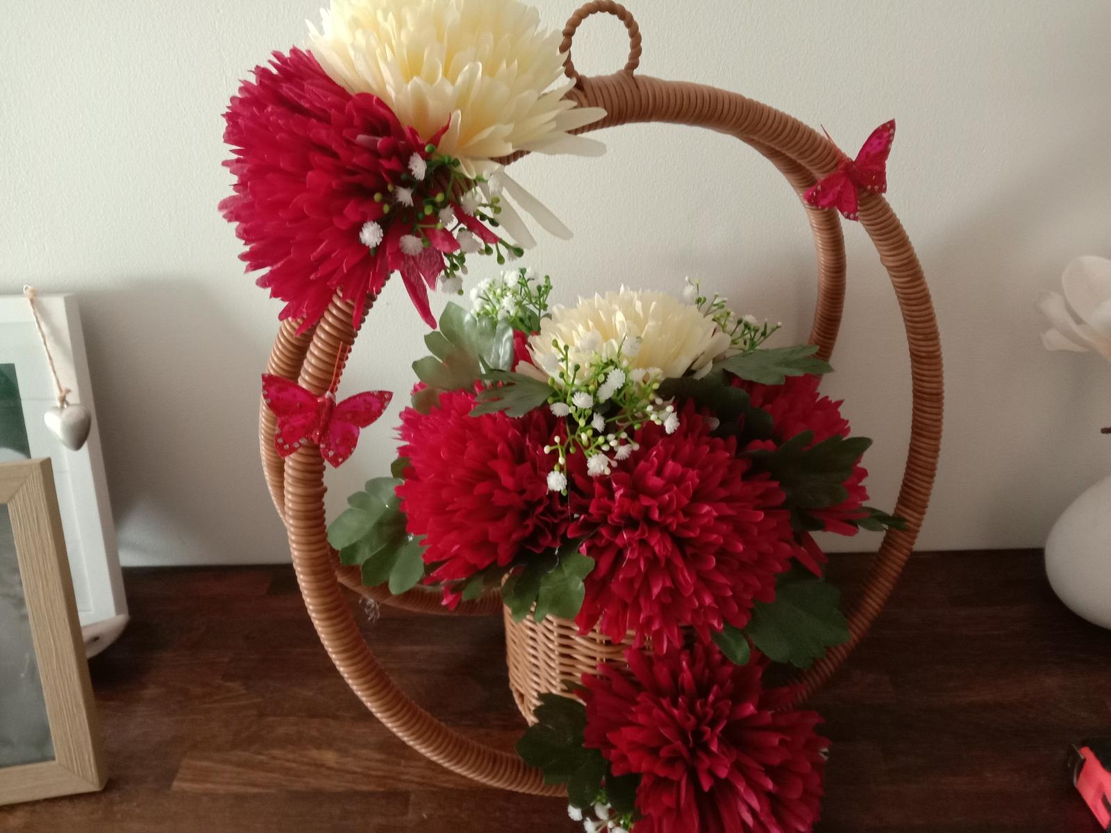 Butterfly reds and creams