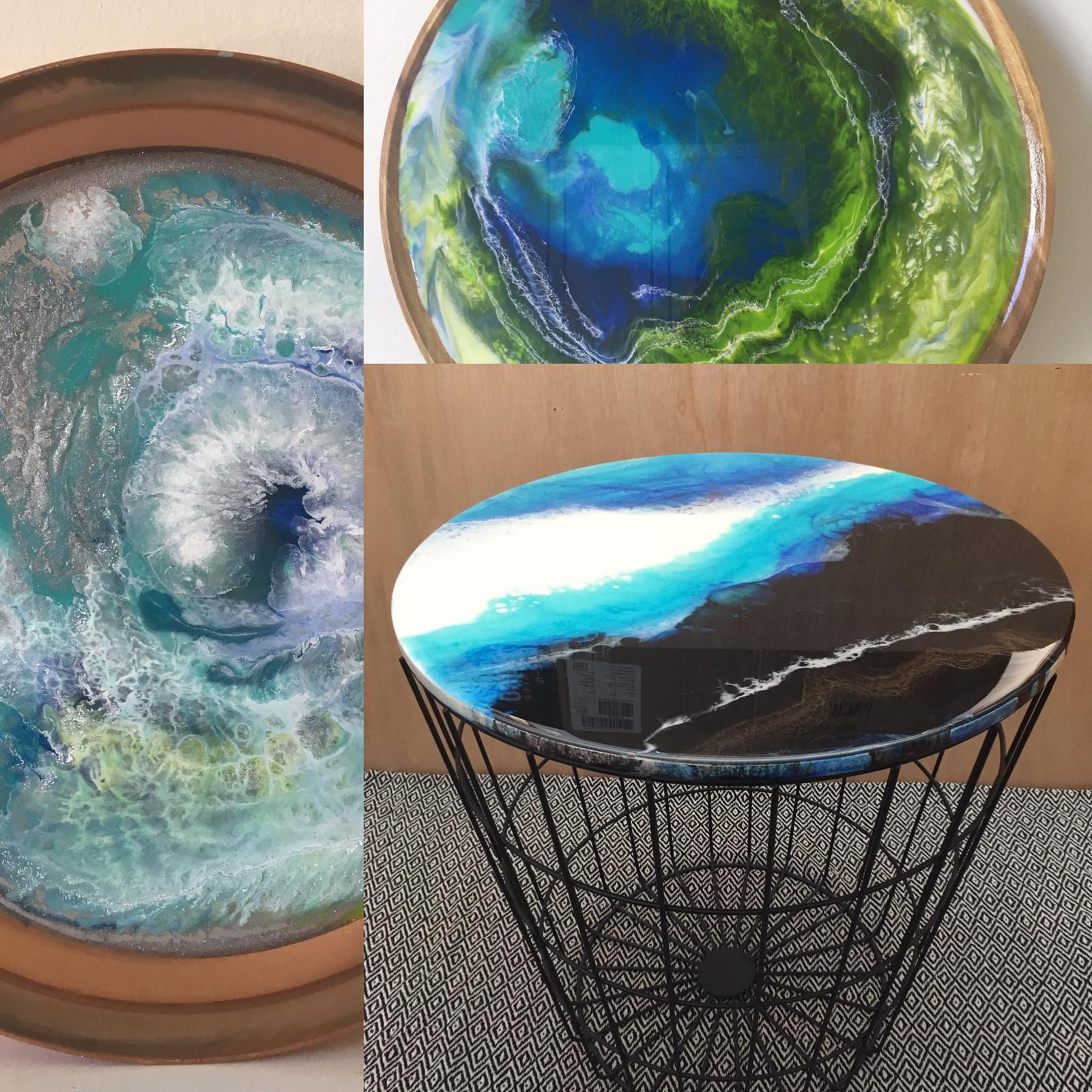 Resinating Blue resin art & homewares
