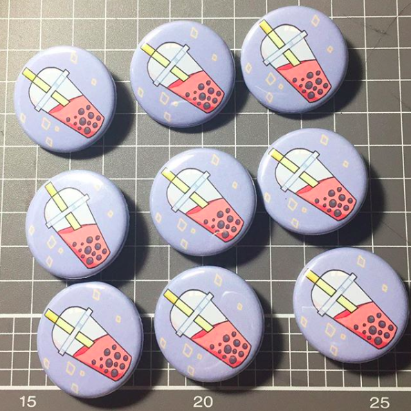 Bubble Tea Buttons