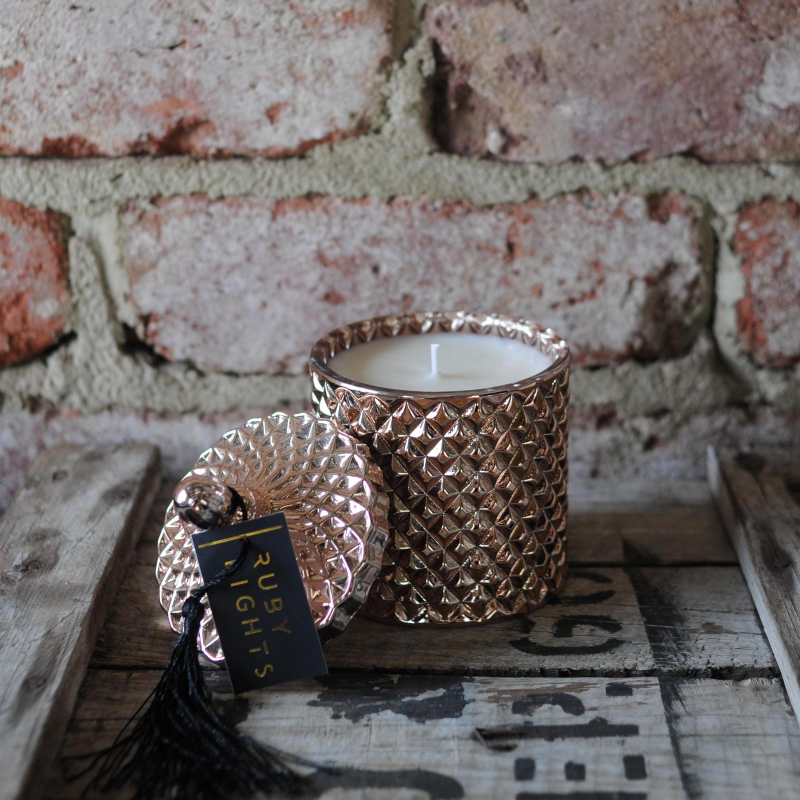 Geo Glass Soy Candles